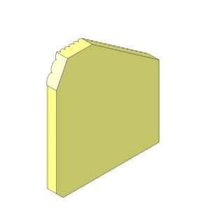 Cleanburn  CB5 & CB7 Right hand Side Fire Brick - HMSS04064A