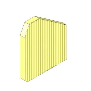Cleanburn  CB5 & CB7 Left hand Side Fire Brick - HMSS04064B