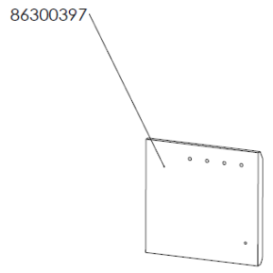 Dik Geurts Ivar 8 Low Eco Design Ready Wood Burning Stove -Rear Brick - Left [86300397]