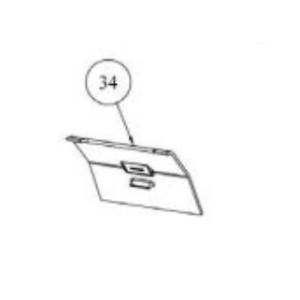 Stanley Lismore Boiler Stove Cleaning Door Baffle Plate[Z00065AXX]