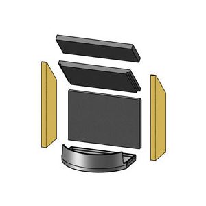 Morso 4156 - Side Fire Brick [57100200]