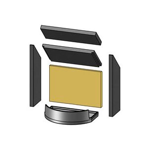 Morso 4043 - Rear Fire Brick [57100300]