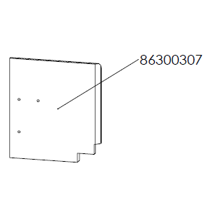 Dik Geurts Vidar Wall Mounted Eco Design Ready Wood Burning Stove - Side Brick - Right [86300307]