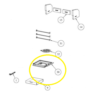 Waterford Stanley Tara Domestic Hot Water Stove Fire Box Insert / Outer Frame Grate [Z00016BXX]