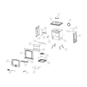 Waterford Stanley Tara Boiler Fire Box Insert / Outer Frame Grate [Z00016BXX]