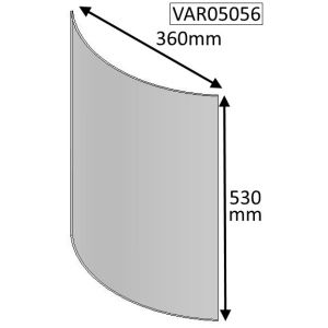 Cleanburn Stromstad Curved (Older Style) Replacement Glass Panel - VAR05056