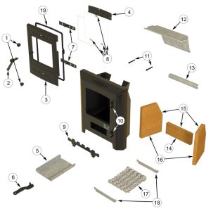 AX5 Multi Fuel Insert Stove - Grate Bar