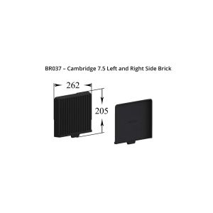 Cambridge 7.5 Left and Right Side - Brick