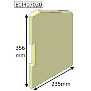 Parkray Aspect 7 (Non Eco) Left Hand Side Fire Brick - ECIR07020