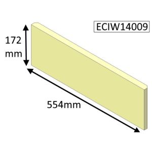 Parkray Aspect 14 Boiler(Non Eco) Rear Upper Fire Brick - ECIW14009