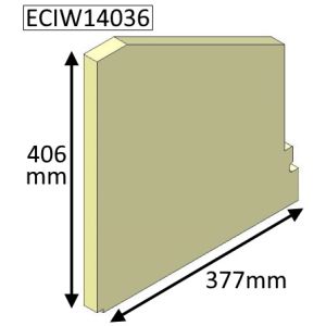 Parkray Aspect 14 Boiler(Non Eco) Right Hand Side Upper Fire Brick - ECIW14036