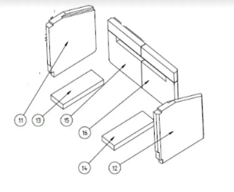 Waterford  Stanley Solis Inset 900 Right Rear Back Fire Brick [099-09-006] [16]