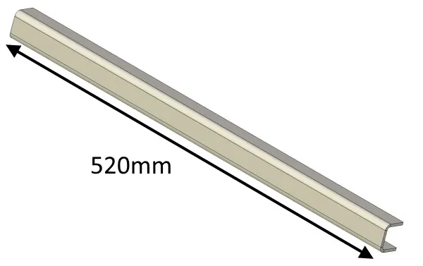Parkray Aspect 14 Boiler(Eco) Edge Support Baffle Plate - ASB14020B