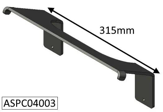 Parkray Aspect 4 Compact (Eco) Secondary Baffle Plate - ASPC04003