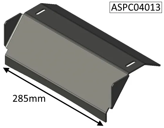 Parkray Aspect 4 Compact (Eco) Airwash Baffle Plate - ASPC04013