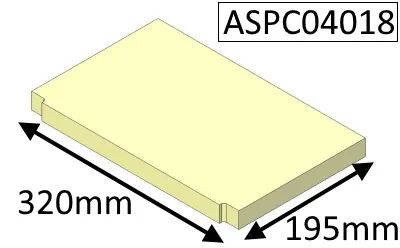 Parkray Aspect 4 Compact (Eco) Base Fire Brick - ASPC04018