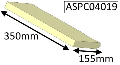 Parkray Aspect 4 Compact (Eco) Baffle Brick - ASPC04019
