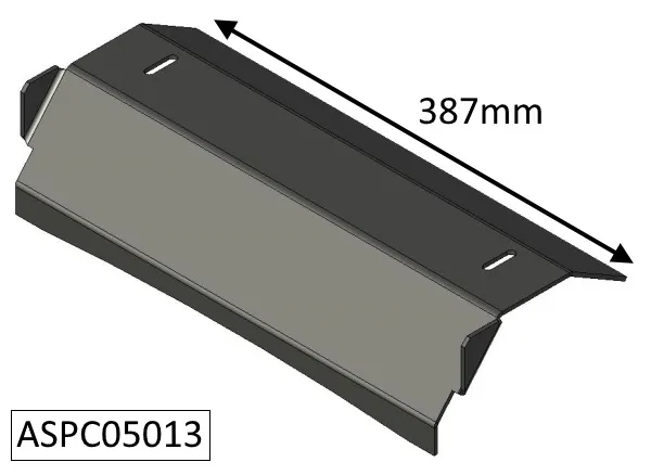 Parkray Aspect 5 Compact (Eco) Airwash Baffle Plate - ASPC05013