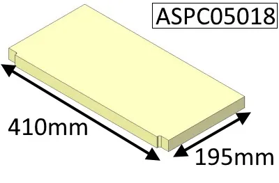 Parkray Aspect 5 Compact (Eco) Base Fire Brick - ASPC05018