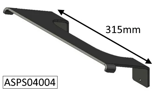 Parkray Aspect 4 (Eco) Secondary Baffle Plate - ASPS04004