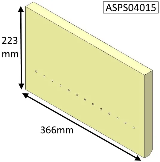 Parkray Aspect 4 & Aspect 4 Compact (Eco) Rear Fire Brick - ASPS04015