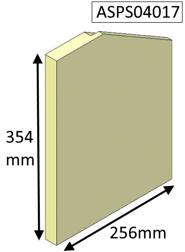 Parkray Aspect 4 (Eco) Right Hand Side Fire Brick - ASPS04017