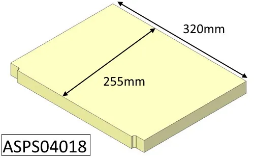 Parkray Aspect 4 (Eco) Base Fire Brick - ASPS04018