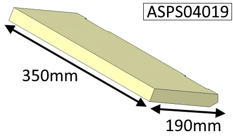 Parkray Aspect 4 (Eco) Baffle Brick  - ASPS04019