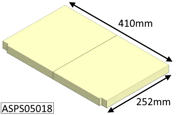 Parkray Aspect 5 (Eco) Base Fire Brick - ASPS05018