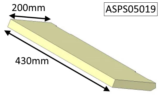 Parkray Aspect 5 (Eco) Baffle Brick - ASPS05019