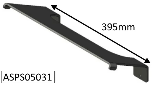 Parkray Aspect 5 (Eco) Secondary Baffle Plate - ASPS05031