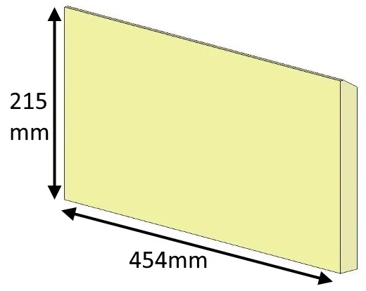Parkray Aspect 5 (Eco) Rear (Eco With MK1 Multifuel Kit) Fire Brick - ASPS05041