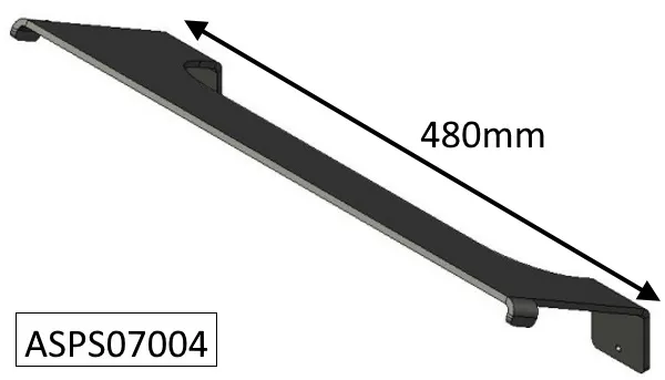 Parkray Aspect 7 (Eco) Secondary Baffle Plate - ASPS07004