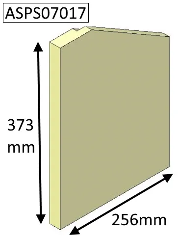 Parkray Aspect 7 (Eco) Right Hand Side Fire Brick - ASPS07017
