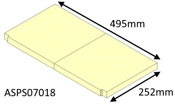 Parkray Aspect 7 (Eco) Base Fire Brick - ASPS07018
