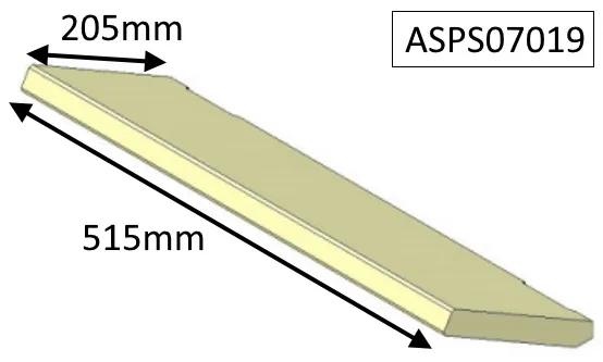 Parkray Aspect 7 (Eco) Baffle Brick - ASPS07019