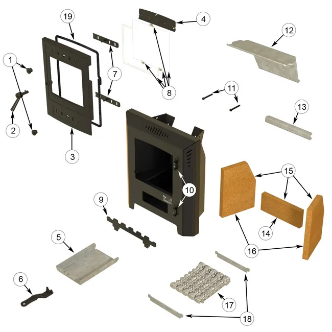 Villager Athlone 5 Insert Stove - Grate Bar