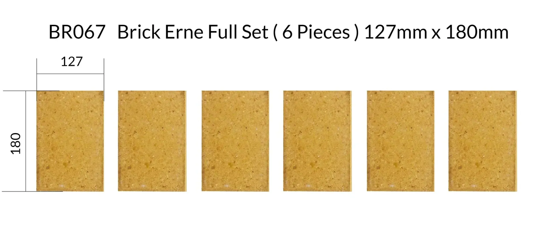 BR067 Brick Erne Full Set ( 6 Pieces ) 127mm x 180mm