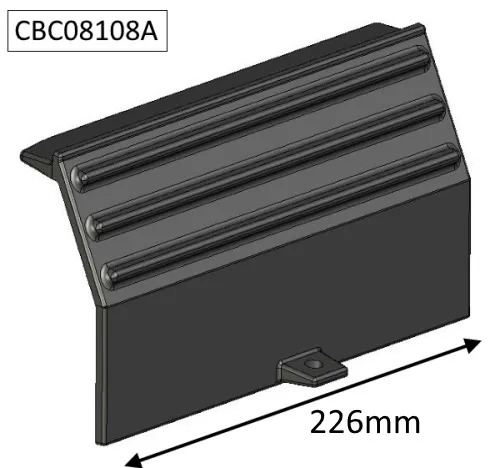 Cleanburn Nordstrand Left Hand Side Plate - CBC08108A