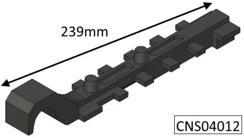 Parkray Consort 7 Double Sided Double Depth Riddling Lower Grate Bar - CNS04012