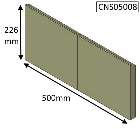 Parkray Consort 5 Slimline Wood CEvII Rear Fire Brick - CNS05008