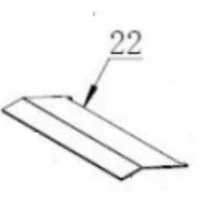 Stanley Aoife [Eco Model] Upper Steel Baffle Plate [CA1911-SM05UD3S2-01] 