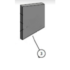 Waterford Stanley F900 Ridge Left Side Fire Brick [A4-SB 2] 