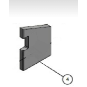 Waterford Stanley F500 Edge Right Side Fire Brick [A4-SB]