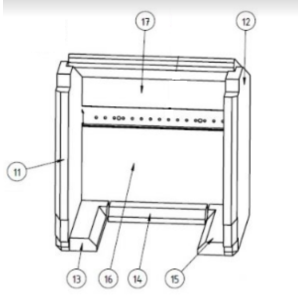 Waterford Stanley Solis Inset 500 Left Side Base Fire Brick [093-30-001] [13]