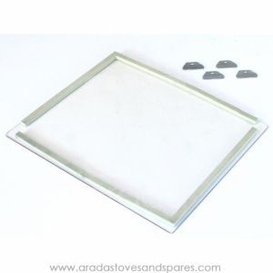 AX4 Multi Fuel Stove Spares - Glass 