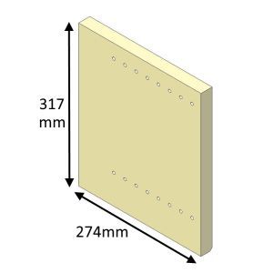 Parkray Aspect 14 Boiler(Eco) Left Hand Rear Fire Brick - ASB14016B