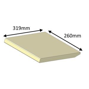 Parkray Aspect 14 Boiler(Eco) Baffle Brick - ASB14019B