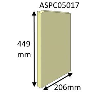 Parkray Aspect 5 Compact (Eco) Right Hand Side Fire Brick - ASPC05017