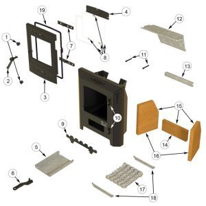 AX5 Multi Fuel Insert Stove - Grate Bar
